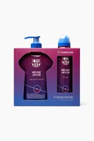 Set cadou baie si corp pentru barbati, 2 articole, FC Barcelona