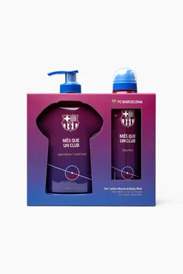 Set cadou baie si corp pentru barbati, 2 articole, FC Barcelona