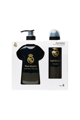Set cadou cosmetice baie si corp pentru barbati, 2 articole, Real Madrid