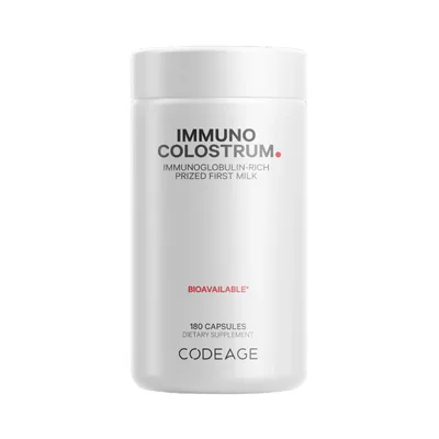 Immuno Bovine Colostrum Colostru Bovin Bogat in Imunoglobuline, 180 capsule, Codeage