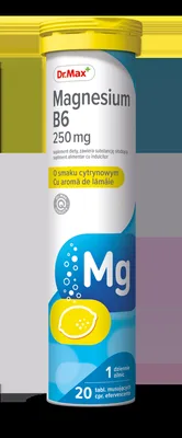 Dr. Max Magnesium B6 250mg, 20 comprimate efervescente