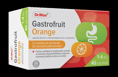 Dr. Max Gastrofruit Orange, 40 comprimate masticabile