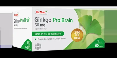Dr. Max Ginkgo Pro Brain, 60 capsule moi