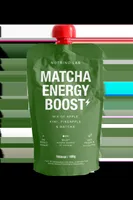 Piure pasteurizat din fructe cu mere kiwi ananas si pudra de matcha, 180g, Nutrino Lab