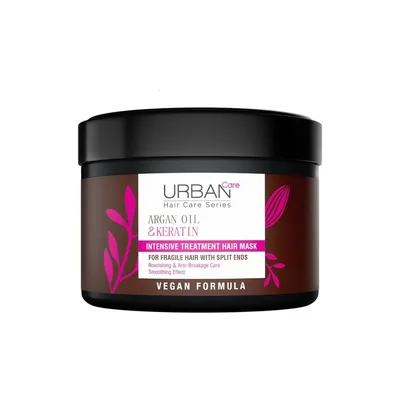 Masca de par intensiva cu Ulei de Argan si Keratina, 230ml, Urban Care