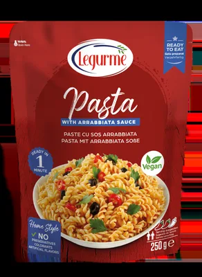 Paste cu sos Arrabiata, 250g, Legurme