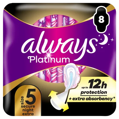 Absorbante Platinum Secure Night, 10 bucati, Always