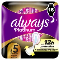 Absorbante Platinum Secure Night, 10 bucati, Always