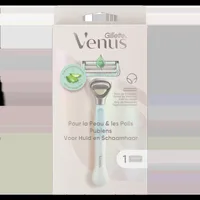 Set aparat de ras pentru zona intima + Rezerva Venus Satin Care, 1 bucata, Gillette