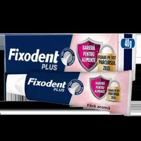 Adeziv pentru proteza dentara Plus Food Barrier, 40g, Fixodent