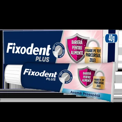 Adeziv pentru proteza Plus Food Barrier Fresh, 40g, Fixodent