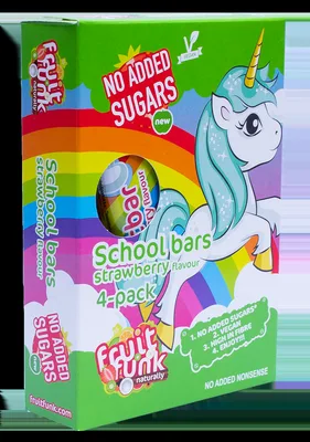 Batoane din fructe cu capsuni Unicorn, 80g, Fruit Funk