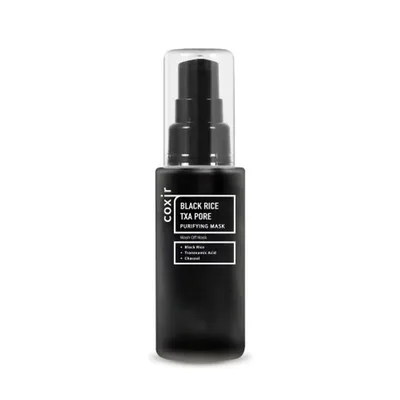 Masca purifianta pentru pori cu orez negru si Acid Tranexamic, 50ml, Coxir