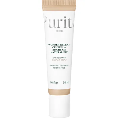 BB Cream cu SPF30 PA+++ Wonder Releaf Centella 21 Light Beige, 30ml, Purito