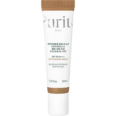 BB Cream cu SPF30 PA+++ Wonder Releaf Centella 29 Caramel Beige, 30ml, Purito