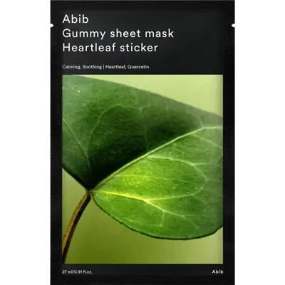 Masca de fata tip servetel calmanta Heartleaf Sticker, 27ml, Abib