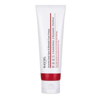 Crema iluminanta de fata cu acerola impotriva petelor si imperfectiunilor, 50ml, Raviel