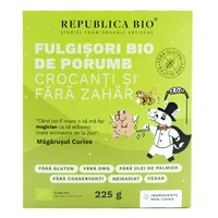 Fulgisori de porumb crocanti, 225g, Republica Bio