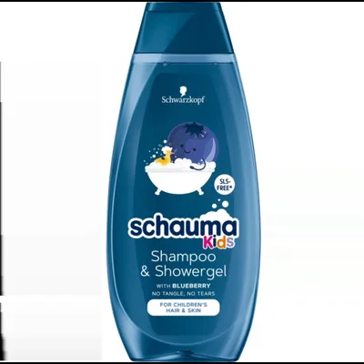 Sampon si gel de dus copii Blueberry, 400ml, Schauma