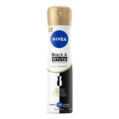 Deodorant spray pentru femei Black & White Silky Smooth, 250ml, Nivea