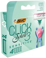 Pachet Aparat de ras Soleil Click Sensitive + Rezerve 2 bucati, BIC