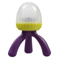 Dispozitiv de hranire din silicon pentru +4 luni Mov/Verde, 1 bucata, Bbox