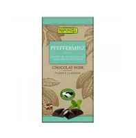 Ciocolata neagra bio cu crema de menta, 100g, Rapunzel