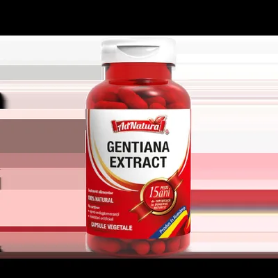 Extract de gentiana, 30 capsule, AdNatura