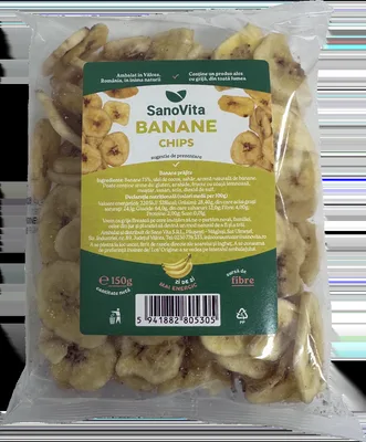 Chips de banana, 150g, SanoVita