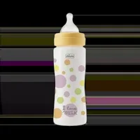 Biberon cu tetina din silicon si flux rapid Perfect Easy Fetite 4 luni+, 330ml, Chicco