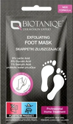 Sosete exfoliante pentru picioare, 1 pereche, Biotaniqe