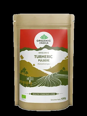 Turmeric pulbere fara gluten, 100g, Organic India