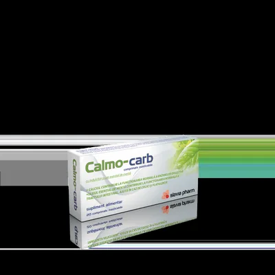 Calmo-carb, 2 blistere x 10 comprimate masticabile, Slavia Pharm