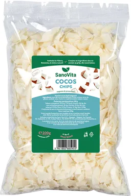 Cocos chips, 200g, SanoVita