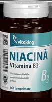 Vitamina B3 Niacina 100mg, 100 comprimate, Vitaking