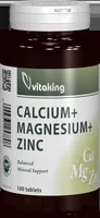 Calciu + Magneziu + Zinc, 100 comprimate, Vitaking