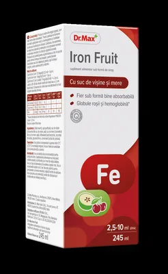 Dr. Max Sirop Iron Fruit, 245ml