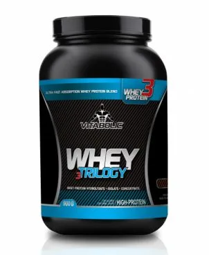 Whey Trilogy Standard cu aroma de Capsuni, 2kg, Vitabolic