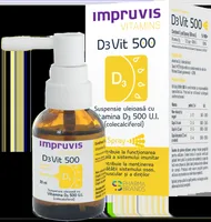 Suspensie uleioasa cu Vitamina D3 D3Vit 500, 20ml, Pharma Brands