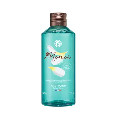 Sampon si gel de dus pentru corp si par Monoi, 400ml, Yves Rocher