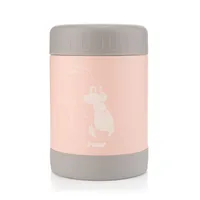Cutie termica de mancare din otel inoxidabil Colour Design Roz, 300ml, Reer