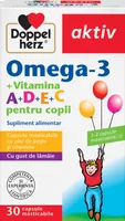 Omega 3 + Vitamina A+D+E+C pentru copii, 30 capsule, Doppelherz