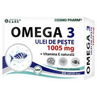 Omega 3 Ulei de peste 1005mg, 30 capsule, Cosmopharm