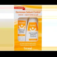 Pachet Lotiune cu sulf 100ml+ Sapun lichid cu sulf 200ml Dermosan Sebum Control, Bioeel