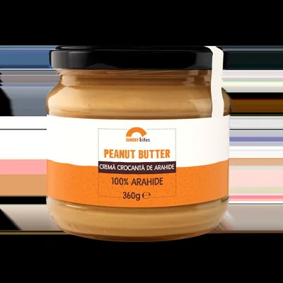 Crema crocanta de arahide, 360g, Sunday Bites