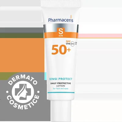 Lotiune de fata cu protectie solara SPF50+ Sensi Protect S, 50ml, Pharmaceris