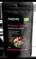 Protein shake ecologic cu capsune si cocos, 125g, Niavis