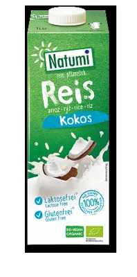 Bautura Bio din orez cu cocos, 1l, Natumi