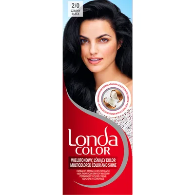 Vopsea de par permanenta 2/0 Negru, 110ml, Londa