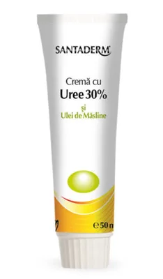 Crema cu uree 15% si ulei de masline Santaderm, 50 ml, Vitalia